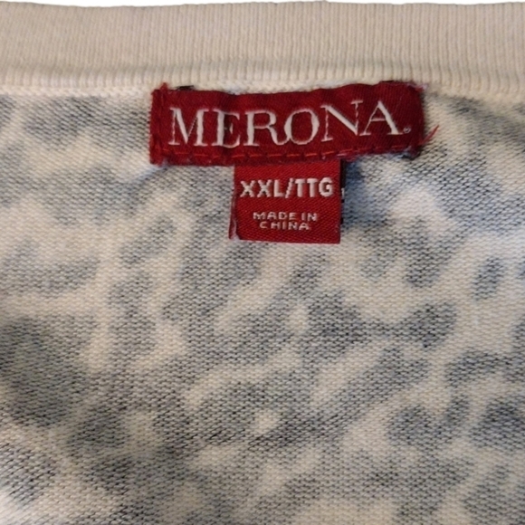 MERONA Button Animal Peint Sweater - Picture 4 of 4